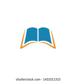 Book Logo Template vector Illustration design
