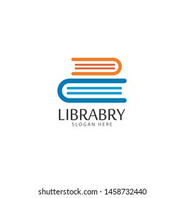 Book Logo Template vector Illustration design