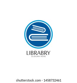 Book Logo Template vector Illustration design