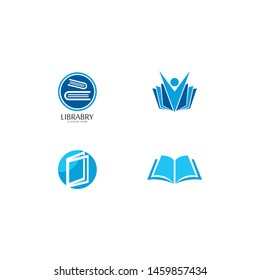 Book Logo Template vector Illustration design