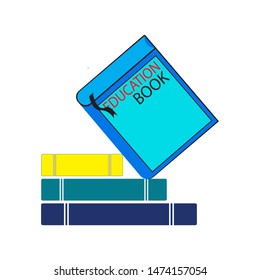 Book Logo Template vector Illustration design