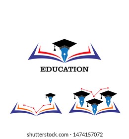 Book Logo Template vector Illustration design