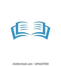 Book Logo Template vector Illustration design