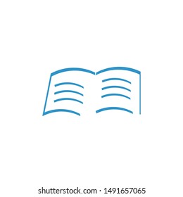 Book Logo Template vector Illustration design