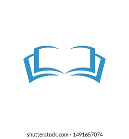 Book Logo Template vector Illustration design