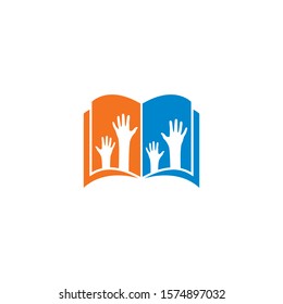 Book Logo Template vector Illustration design