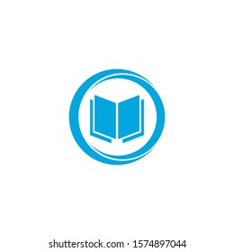 Book Logo Template vector Illustration design
