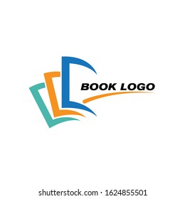 Book Logo Template vector Illustration design