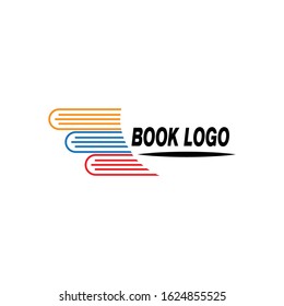 Book Logo Template vector Illustration design