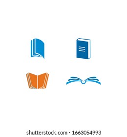 Diseño de ilustración para vectores de plantillas de logotipos de libro
