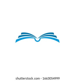 Book Logo Template vector Illustration design