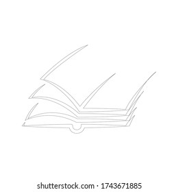 Book Logo Template vector Illustration design