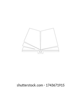 Book Logo Template vector Illustration design