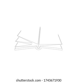 Book Logo Template vector Illustration design