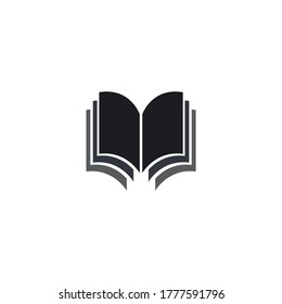Book Logo Template vector Illustration design