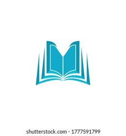 Vector de plantilla de logotipos de libro Diseño de ilustración