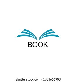 Book Logo Template vector Illustration design