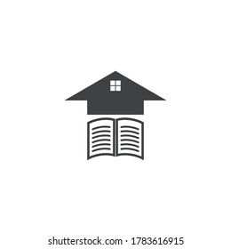 Logo-Vorlage für Bücher, Vektorgrafik-Design