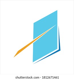 Book Logo Template vector Illustration design
