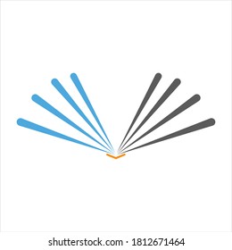 Book Logo Template vector Illustration design