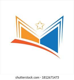 Book Logo Template vector Illustration design