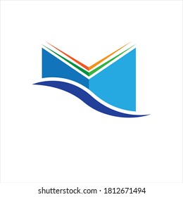 Vector de plantilla de logotipos de libro Diseño de ilustración