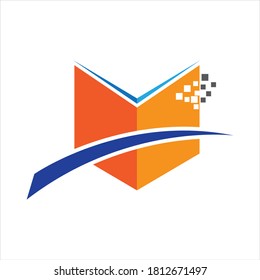 Book Logo Template vector Illustration design