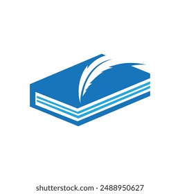 Book Logo Template vector Illustration design