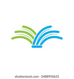 Book Logo Template vector Illustration design