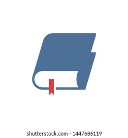Book logo template vector reading icon design