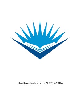 book logo vector.