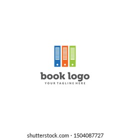 Book logo vector design. Abstract book vector. Book logo for library or education.