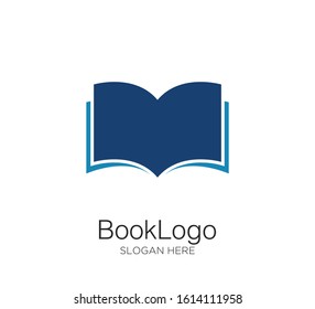 book logo vector design concept