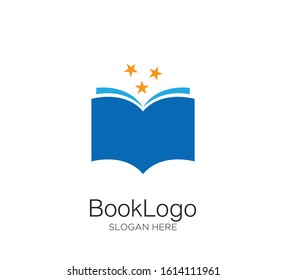 book logo vector design concept
