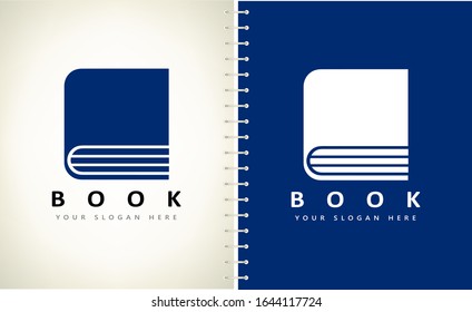 Book logo vector. Education design.