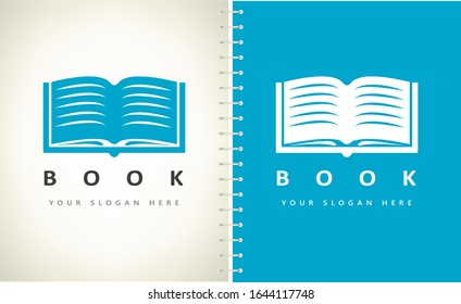 Book logo vector. Education design.