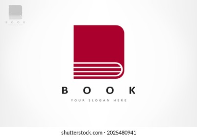 Vector del logotipo del libro. Diseño educativo.