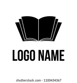 Book logo vector icon illustration
