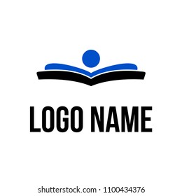 Book logo vector icon illustration

