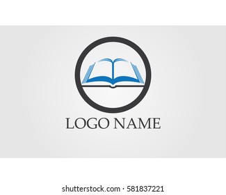 Book logo vector icons template 