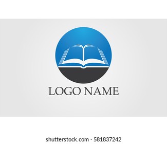 Book logo vector icons template 