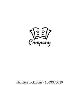 BOOK logo vector illustration graphics design