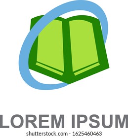 Book logo vector. Modern design