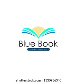 Book logo vector. Book logo template. Paper book logo