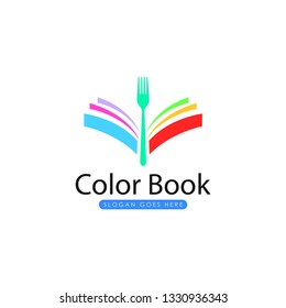 Book logo vector. Book logo template. Paper book logo