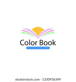 Book logo vector. Book logo template. Paper book logo
