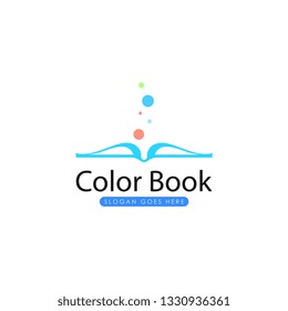 Book logo vector. Book logo template. Paper book logo