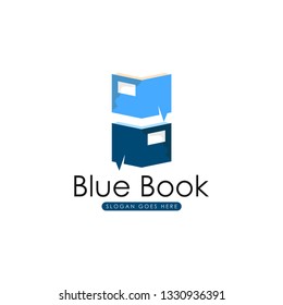 Book logo vector. Book logo template. Paper book logo