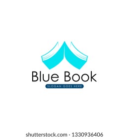 Book logo vector. Book logo template. Paper book logo