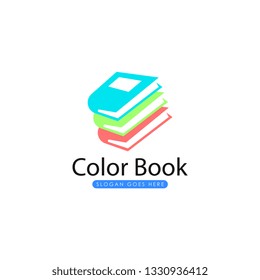 Book logo vector. Book logo template. Paper book logo